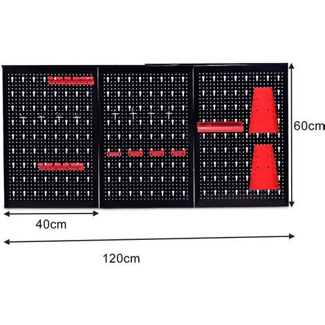 Costway Pannello Forato Portautensili Parete Per Attrezzi Per Officina
