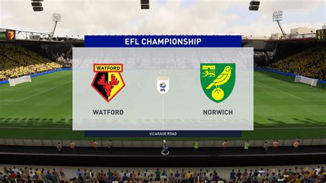 Watford Vs Norwich City Championship Fifa Youtube