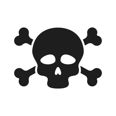 Skull And Bones Vector Icon Danger Illustration Sign Poison Symbol Or Logo 21448714 Vector