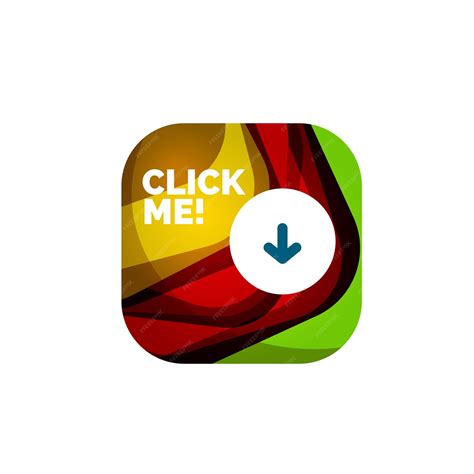 premium vector abstract square button template