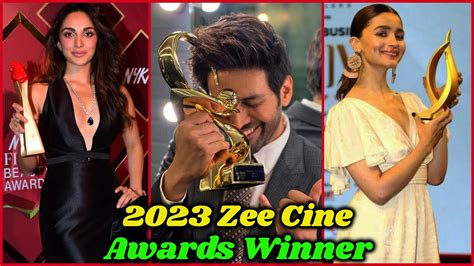 Zee Cine Awards 2023 Complete Winners List Alia Bhatt Kartik Aaryan