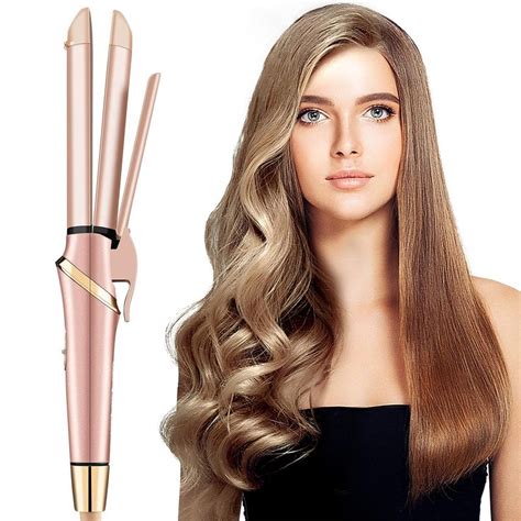 Hair Straightener And Curler In Tourmaline Ceramic Straightening