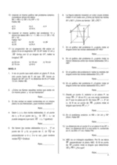 Solution Geometria Del Espacio Cuarto De Secundaria Studypool