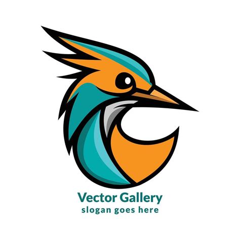 kingfisher logo design 38234142 Vector Art at Vecteezy