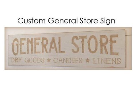 General Store Sign Mercantile Sign Dry Goods Sign General Etsy