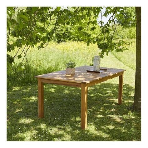 Table De Jardin En Acacia Massif Fsc Extensible Places Naturel