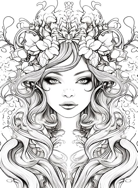 Lovely Fairy Coloring Page Fairy Coloring Pages Coloring Pages For