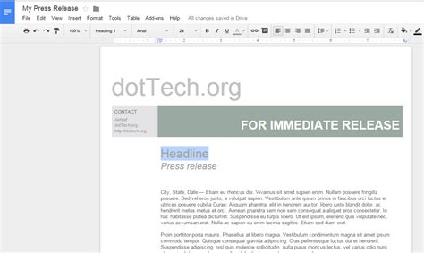 How to get free document templates for Google Docs [Tip] | dotTech