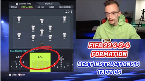 FIFA 22 THE MOST OVERPOWERED FORMATION 4 2 4 TUTORIAL BEST TACTICS