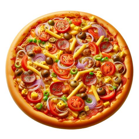 AI Generated Tasty Hot Pizza Set Fall From Sky Front View Restaurant Food PNG