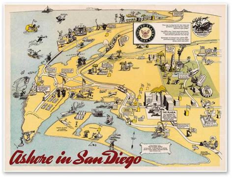 Naval Training Center SAN DIEGO California MAP circa 1942 - 24" x 32 ...