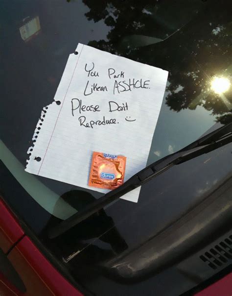 People Who Got Furious Over Bad Parking Jobs And Left Angry Notes 22 Pics