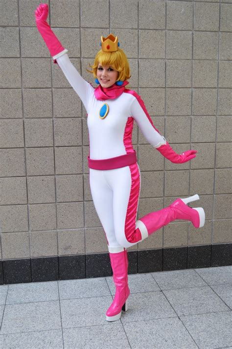 Princess Peach Biker Cosplay