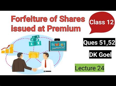 Forfeiture Of Shares Issued At Premium Issue Of Shares Lecture 24