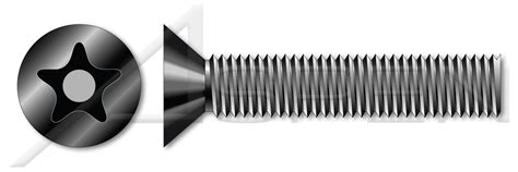 Machine Screws 6 32 X 1 Flat Head Alloy Steel Usa Tamper Resistant 5lobe Pin Drive Torx Plus R