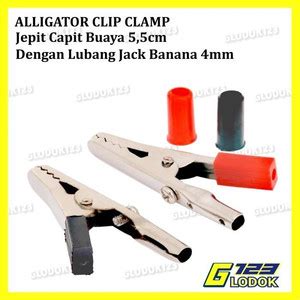 Jual Jepit Capit Buaya Besar 5 5cm Aki Accu Alligator Clip Test Probe