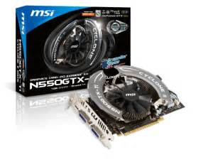 PR MSI Unveils N550GTX Ti Graphics Cards Featuring Cyclone II Cooling