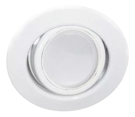 Spot De Embutir Circular Cm Blanco Zocalo P Dicroica Led