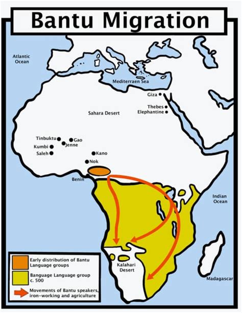 historical map   bantu migration  questions  shoestring hill