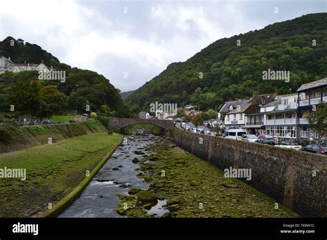 lynton  lynmouth north devon stock photo alamy