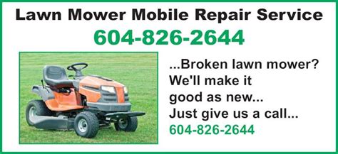 Lawn Mower Mobile Repair Service - 33261 Whidden Ave, Mission, BC