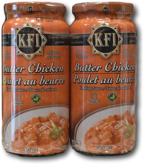 Kfi Premium Butter Chicken Cooking Sauce 2 Pack 2x450ml Grocery And Gourmet Food