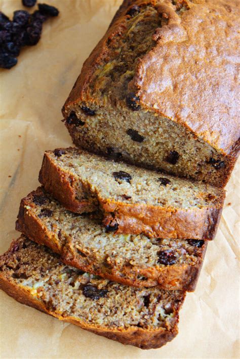 Healthy Cinnamon Raisin Banana Bread A La Inga