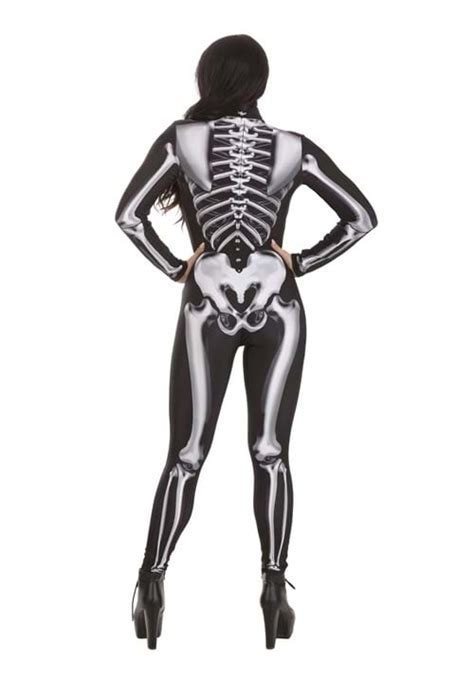 Metallic Silver Skeleton Adult Costume