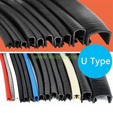 Car Door Window Trim Rubber Metal Edge Protection Seal