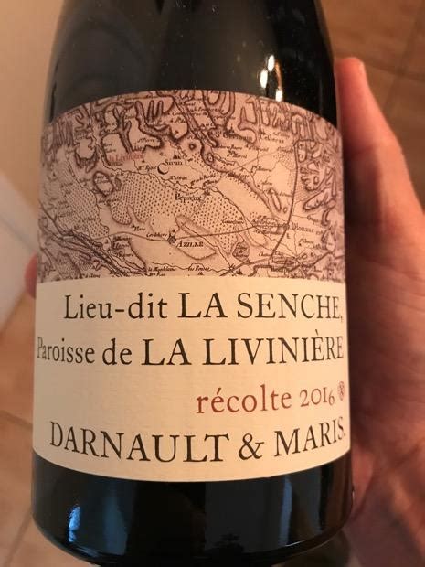 2016 Benjamin Darnault Minervois La Livinière La Senche France