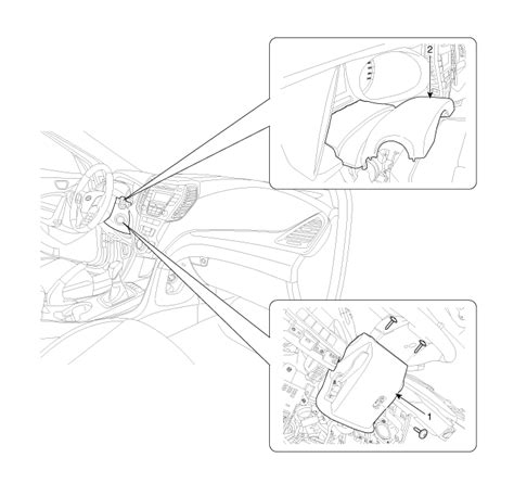 Hyundai Santa Fe Steering Column Shroud Panel Components And