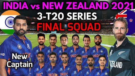 India Vs New Zealand T Series Bcci Announced T Final Squad