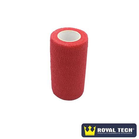 Atadura El Stica Vermelha Cmx M Un Coflexvet Royal Tech