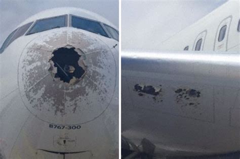 Delta Air Lines Boeing 767 Flies Into Severe Hail Storm On Takeoff From