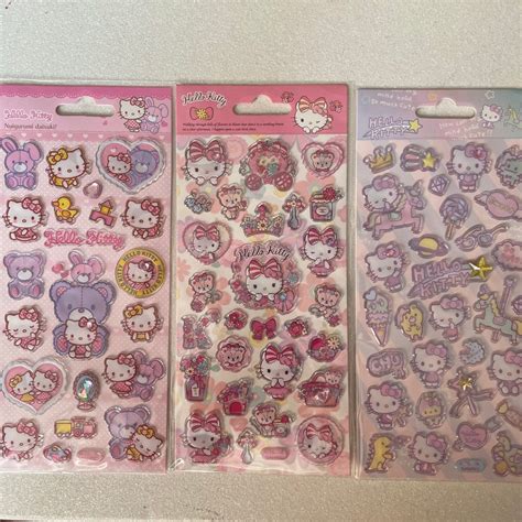 Sanrio Hello Kitty Sticker Sheet Etsy