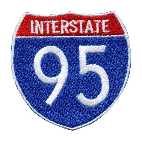 Interstate 95 I 95 Freeway Sign Embroidered Iron On Patch