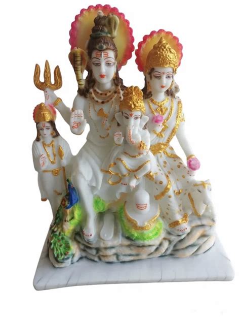 Marble Dust Shiv Parivar Statue Home At Rs 1800 In Meerut ID