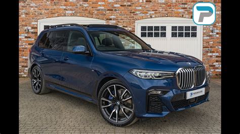 202222 Bmw X7 40i M Sport Xdrive 7 Seats In Phytonic Blue Metallic With Black Leather Interior