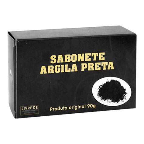 Sabonete De Argila Preta Em Barra Tropical 90g Shopee Brasil