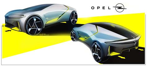 Opel Experimental Concept Design Sketches Car Body Design