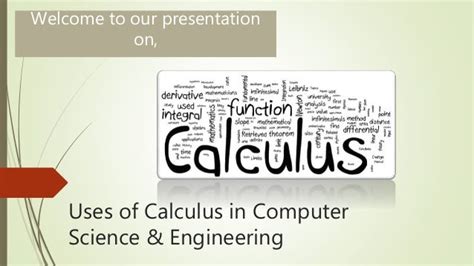 Uses Of Calculus Is Computer Science