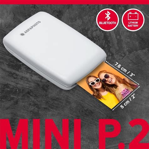 AgfaPhoto Zink Portable Photo Printer 2x3 Avios