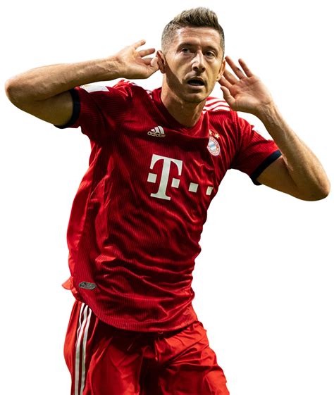 Robert Lewandowski Bayern Munich football render - FootyRenders