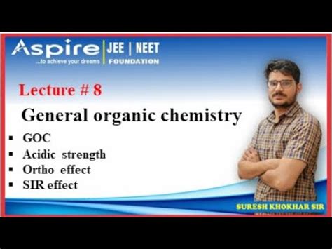 Lec General Organic Chemistry Goc Acidic Strength Ortho Effect