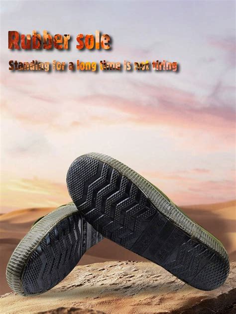 Low Waist Black Trimmed Camouflage Style Work Safety Shoes Suitable