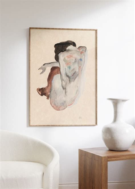 Egon Schiele Naked Woman Egon Schiele Art Egon Schiele Painting HIGH QUALITY PRINT Vintage