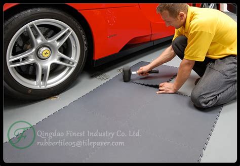 Interlocking Plastic Waterproof Pvc Garage Floor Tile Interlocking Pvc