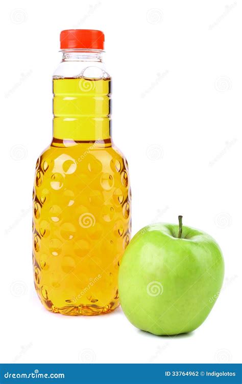 Heerlijk Appelsap In Plastic Fles Stock Foto Image Of Naughty