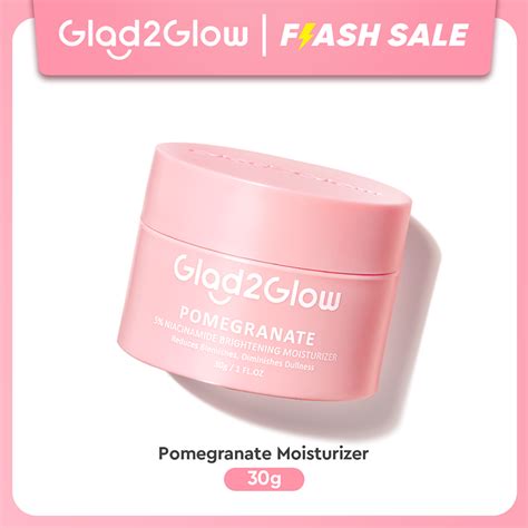 Jual Ready Stock Glad2Glow Pomegranate Niacinamide Brightening