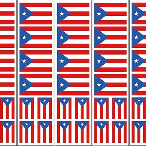 Puerto Rico Flag Vinyl Stickers Decals Chica Boricua Etsy